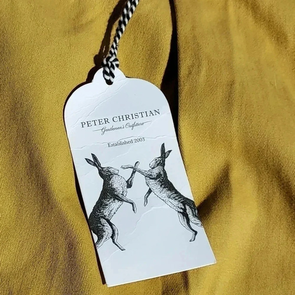 NWT Peter Christian Yellow Mustard Color Mens Shorts Size 50 - Picture 7 of 11